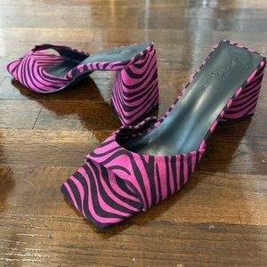 Nasty Gal Funky Zebra Heels